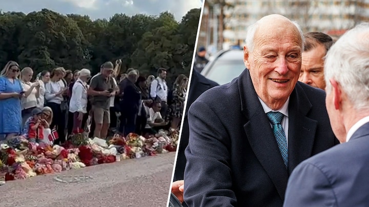 Noorse Koning Harald 'vecht voor zijn leven': Noren betuigen steun