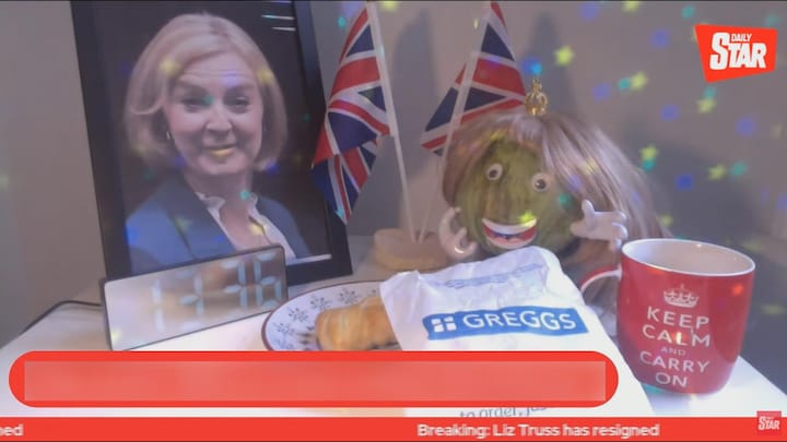 Britse premier Liz Truss verliest van krop sla