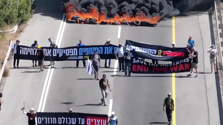 Protesten door heel Israël tegen oorlog in Gaza