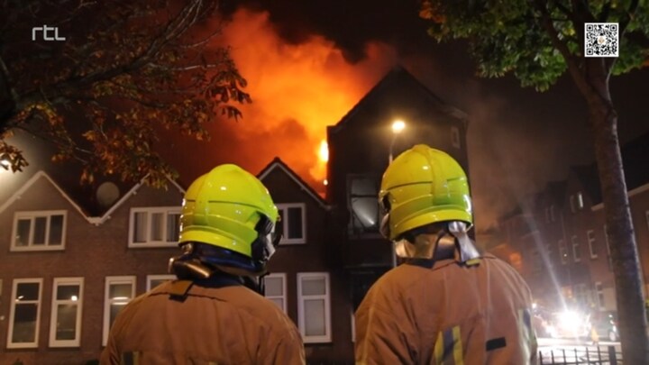 Enorme schade aan huis na brandstichting in Rotterdam