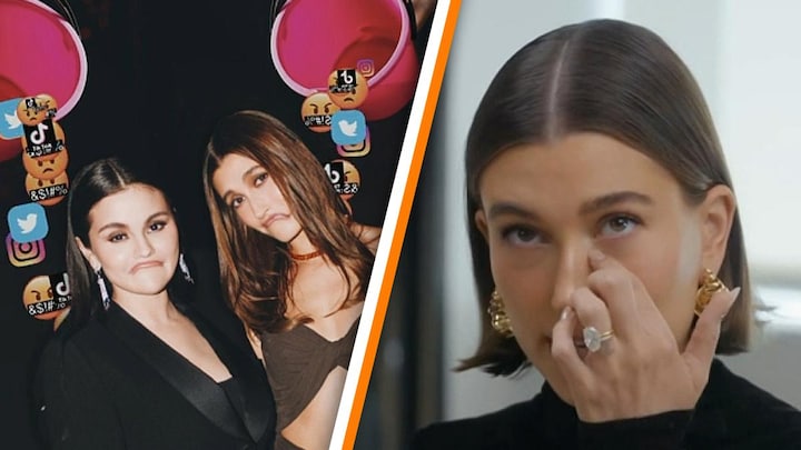 Hailey Bieber rekent af met 'verzonnen en verdraaide' onenigheid met Selena Gomez