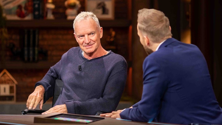 Sting in de studio & een lied uit zijn musical! 