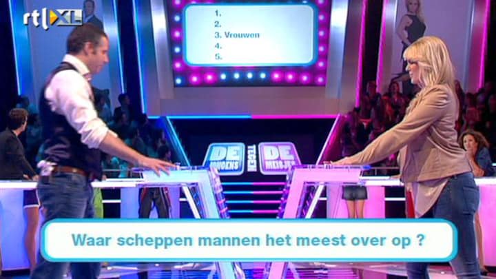 Gesprekelijk samen worstelen Uitzending gemist van De Jongens Tegen De Meisjes, Het finale-spel, op RTL 4