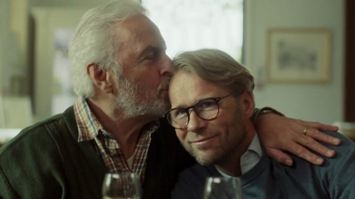  Leo Alkemade herkende vader in Huub Stapel tijdens opnames Champagne