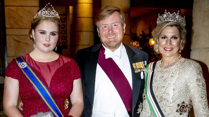 Amalia als koningin in wording op huwelijksfeest kroonprins Jordanië: 'Op-en-top royal'
