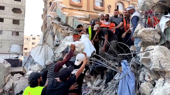 Instorting flat in Gaza kost 21 mensen het leven, onder wie 11 kinderen