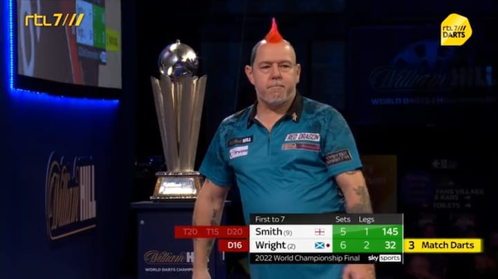 Wright wint bloedstollende WK-finale van Smith