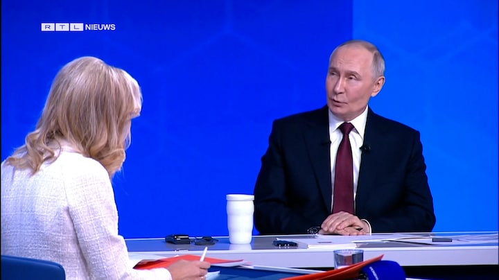 Poetin houdt vol tijdens speech: 'Oekraïne en Europa willen geen einde oorlog'