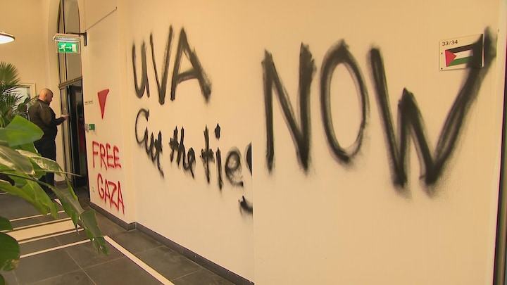Zo ziet het Maagdenhuis eruit na de pro-Palestijnse demonstratie