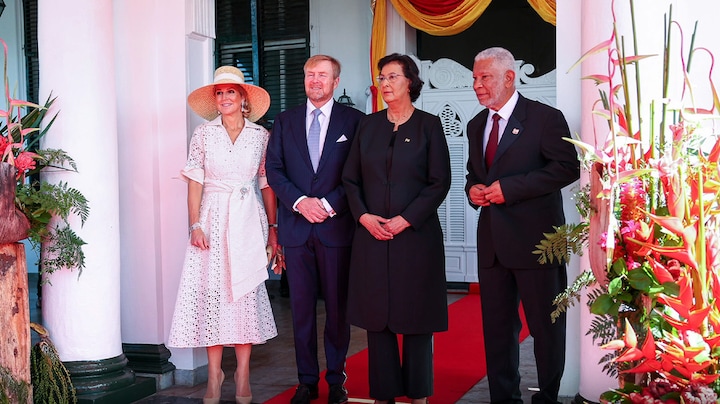 Koning Willem-Alexander en koningin Máxima bedanken Suriname 