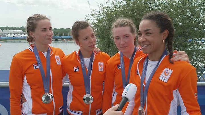 Olympische roeivrouwen nét verslagen, maar toch blij: 'De trots is er ook'