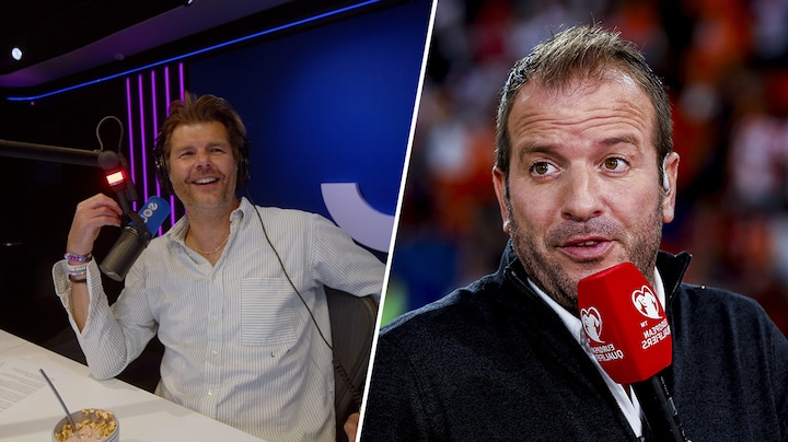 Wijntjes 'vielen zwaar' voor Rafael van der Vaart in Studio Voetbal-uitzending