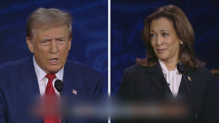 Verkiezingsdebat VS in beeld: 'Harris zette meerdere malen val voor Trump'