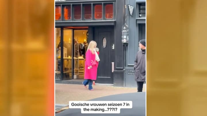 Gooische Vrouwen-fans spotten Cheryl Morero in P.C. Hooftstraat voor 'clipshoot'