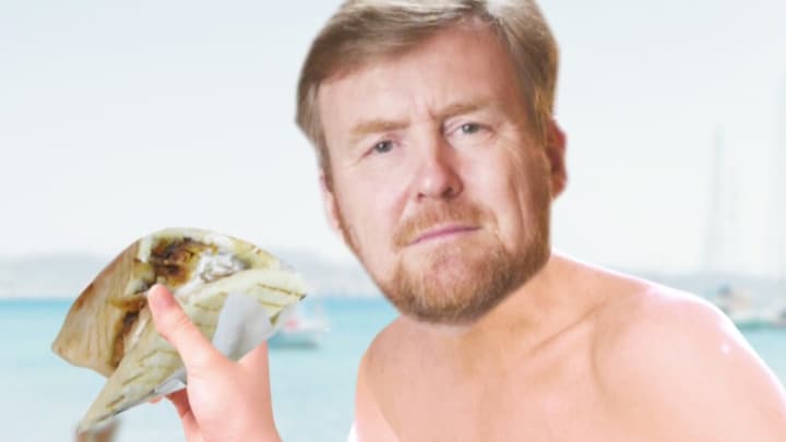 Voor deze gelegenheid brak Willem-Alexander zijn vakantie af