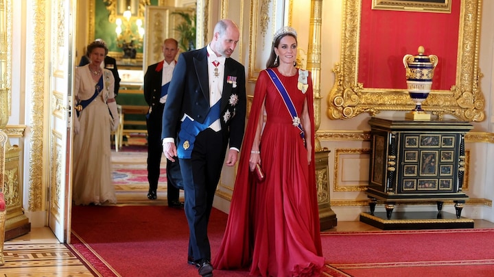 Prinses Kate voor het eerst bij staatsbezoek na kankerdiagnose