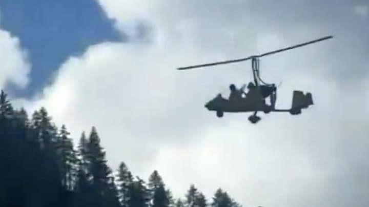 In beeld: gyrokopter crasht in Italiaanse bergen