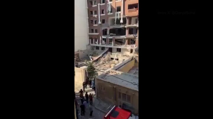 Eerste beelden van explosies in Iran