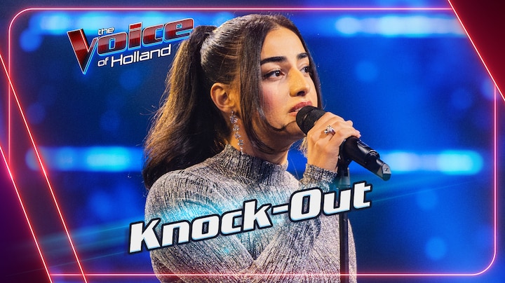 Nieloefaar Bahadori zingt ‘Adem Je In’ tijdens The Knock-outs 