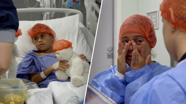 Moeder breekt bij afscheid voor zware rugoperatie van Glenn (7): ‘Het doet zoveel pijn’