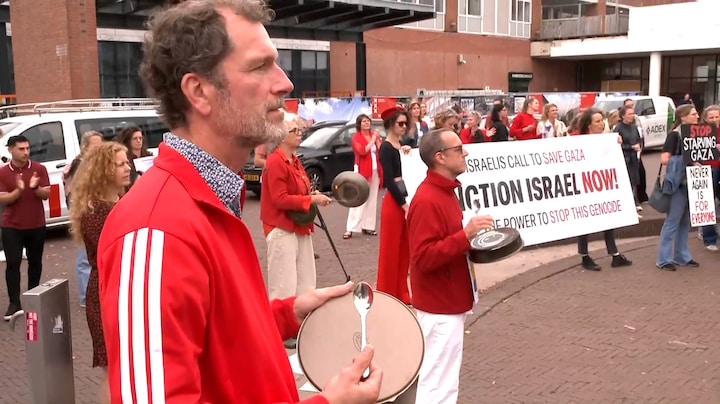 Maandelijks luchtalarm krijgt staartje: potten-en-pannenprotest voor Gaza