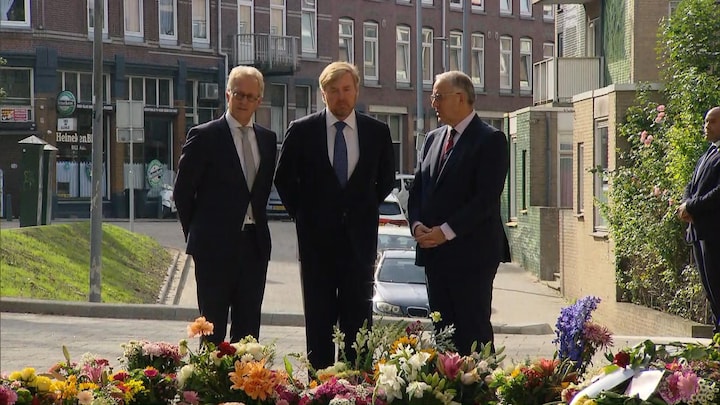 Koning bezoekt Rotterdam na fatale schietpartij: 'Steun betuigen namens alle Nederlanders'