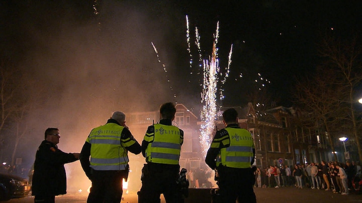 Feest, vuurwerk en een illegaal vuurtje: zo vierde Groningen de jaarwisseling