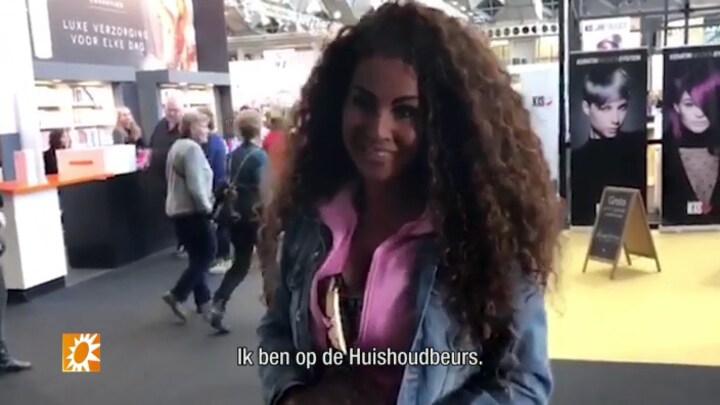 Michella Kox is op de Huishoudbeurs