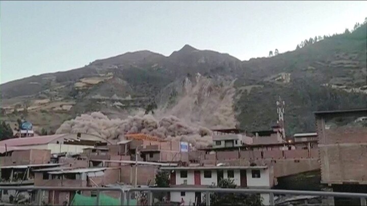 Aardverschuiving verwoest Peruaans bergdorp
