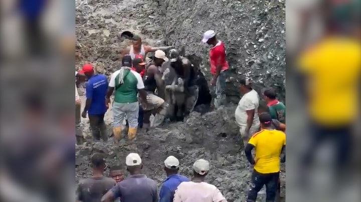 Illegale goudmijn in Colombia stort in: 14 doden