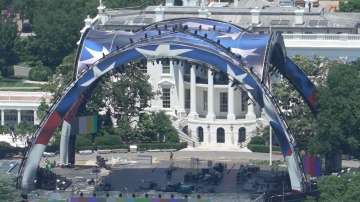 Witte Huis voor Trumps verjaardag omgebouwd tot UFC-arena