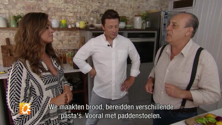 Miljuschka ging langs bij haar grote held Jamie Oliver