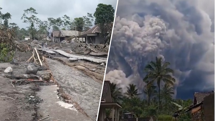 Vulkaanuitbarsting op Java verwoest dorp: ‘Ik heb hier 28 jaar gewoond’