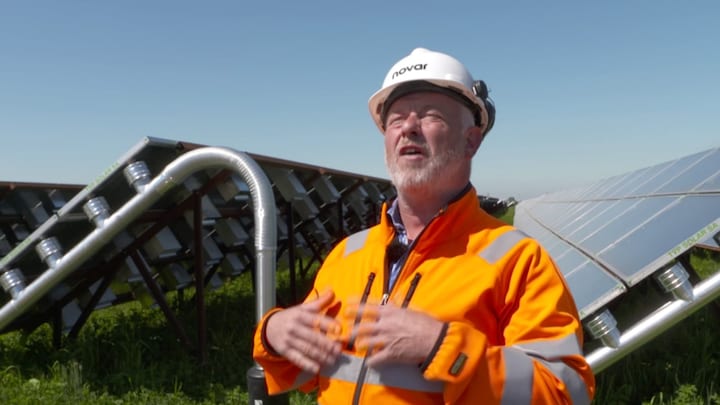 De grootste 'zonneboiler' van Nederland  verwarmt een hele Groningse wijk