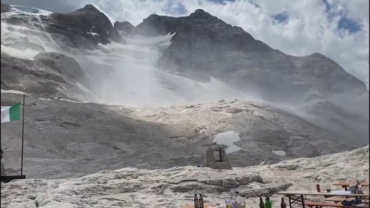 Lawine gefilmd: doden en gewonden na afbreken gletsjer in Italië