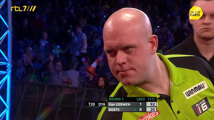 Darts: samenvatting Van Gerwen - Doets