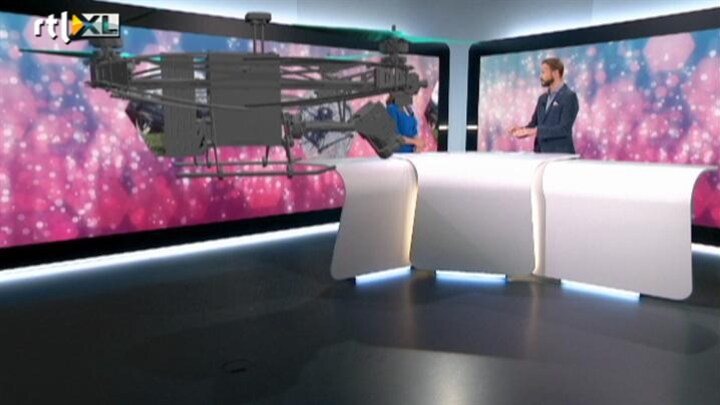 Primeurtje: live een drone in onze studio | RTL Nieuws