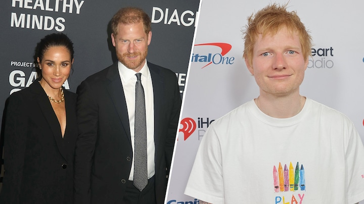 Prins Harry en Meghan tijdens New York citytrip uiteten met Ed Sheeran