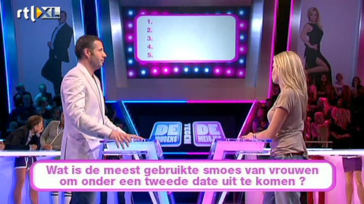 Gesprekelijk samen worstelen Uitzending gemist van De Jongens Tegen De Meisjes, Het finale-spel, op RTL 4