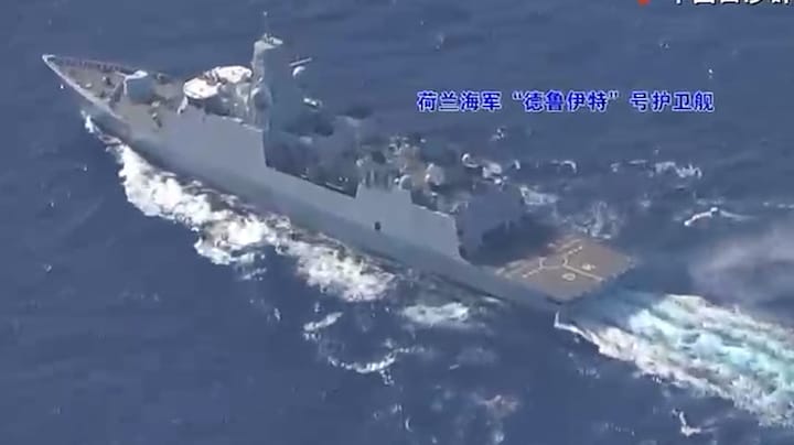 Nederlands fregat verjaagd in wateren bij China: 'Laat zien dat het open zee is' 