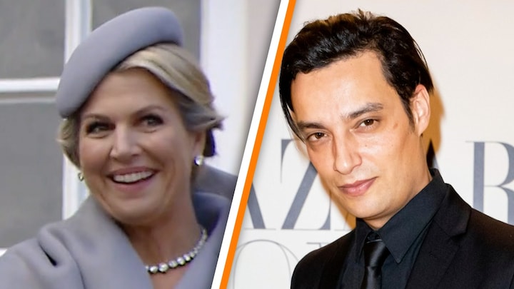 Koningin Máxima groot fan van de creaties van Mohamed Benchellal