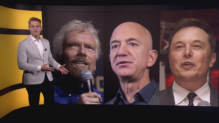 Branson, Bezos of Musk: wie wint de strijd om de ruimte? 