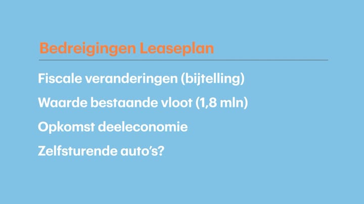 Schoenmaker: Leaseplan is duidelijk geen groeiaandeel