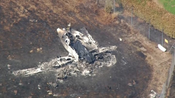 Resten privévliegtuigje dag na crash te zien op helikopterbeelden