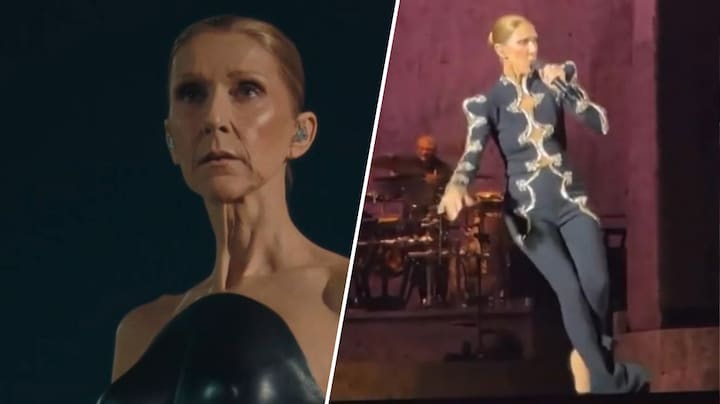 Comeback Céline Dion staat als een huis, al blijft ze zelf niet altijd overeind