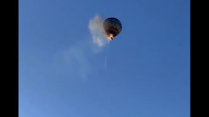 Beelden tonen dodelijk ongeluk met luchtballon in Brazilië