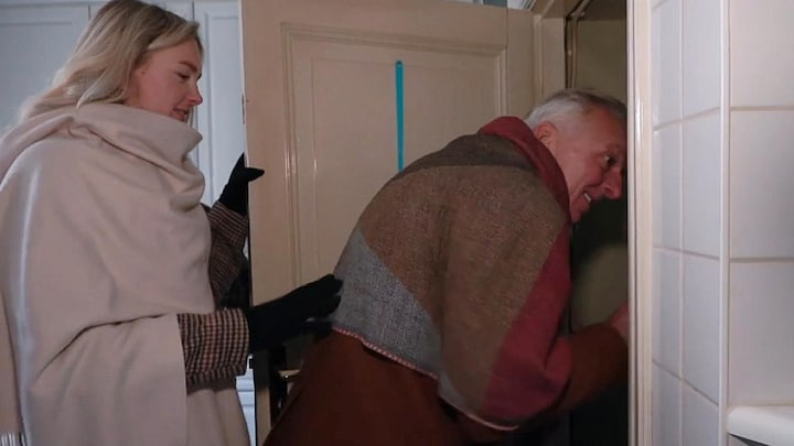 Maxime en Erica sluiten Martien op in de kelderkast