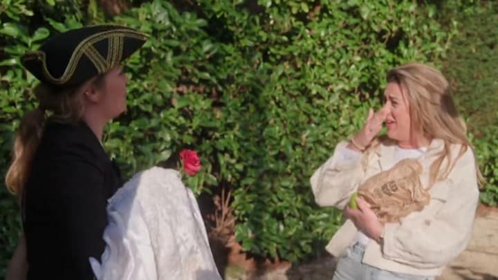 Bo Wilkes gilt het uit van verbazing aan begin van bachelorette: 'Wat leuk!'