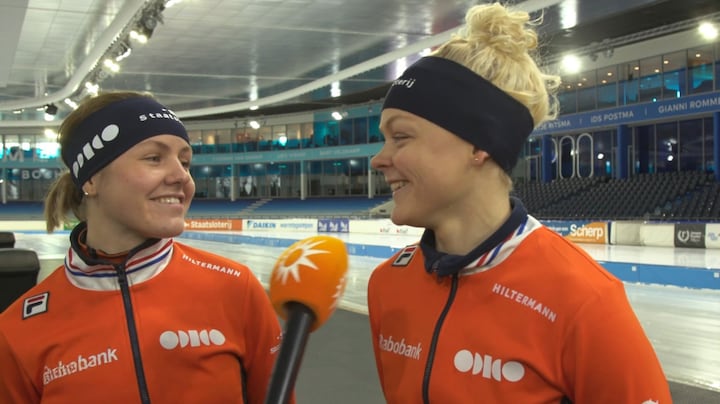 Shorttrackers Xandra en Michelle Velzeboer kijken uit naar Olympische Spelen: 'Benieuwd wat we eruit kunnen halen'