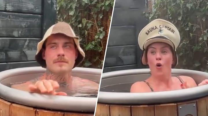 Marieke Elsinga en Douwe Bob nemen samen een ijsbad: 'Hoe lang nog?'